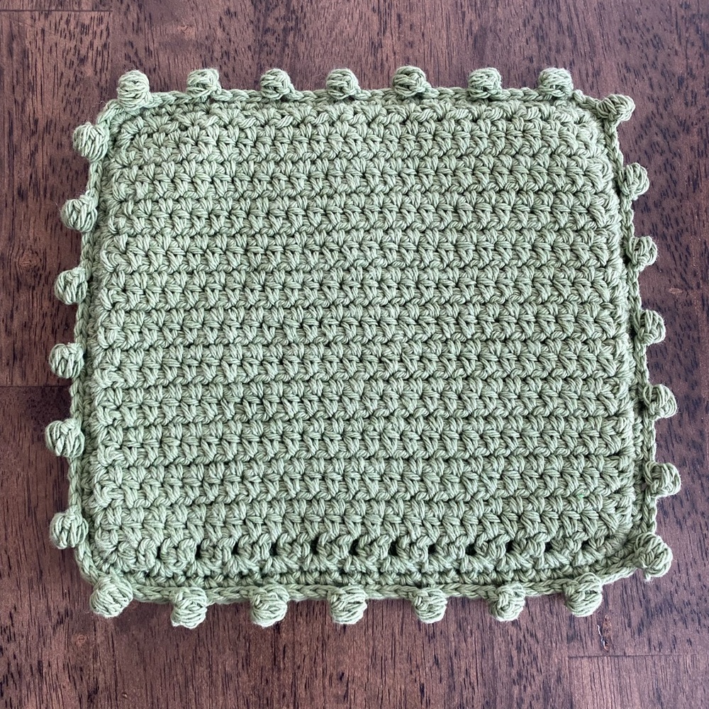 Olive Crochet Hot Pad